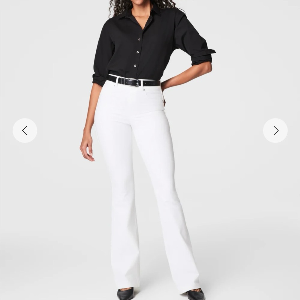 NWT SPANX White Flare Jeans Small
